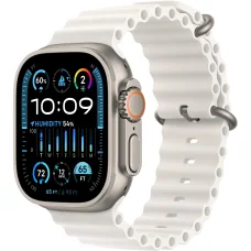 Apple Watch Ultra 2 49mm Titanium Case with White Ocean Band